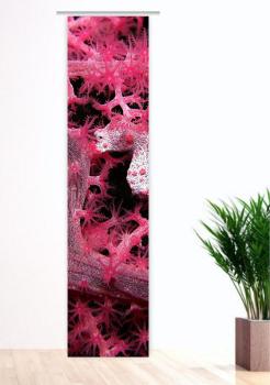 Flächenvorhang Meermomente Magenta Schiebevorhang, Schiebegardine, modern, 60 cm breit, 2,65 m hoch, 3 m hoch